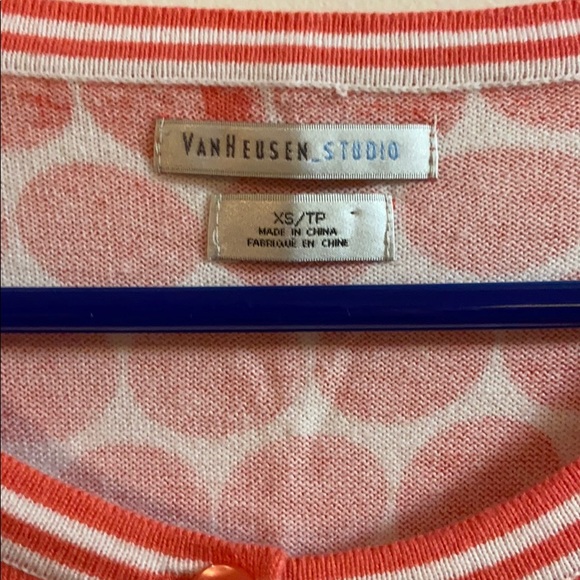 Van Heusen Studio Cardigan Sweater Size XS/TP - Picture 2 of 5
